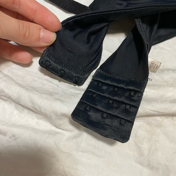 Gilligan & O’Malley Black Bra Size 36DD 36E Padded Clasp Area Used Condition - Picture 4 of 7